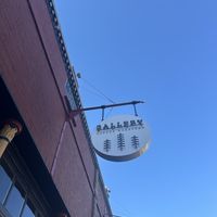 Sign out front  at Gallery Coffee Roasters  in Woodland