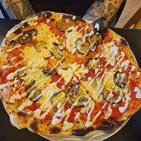 Pb seasonal pizza at Top Pizza in Ljubljana