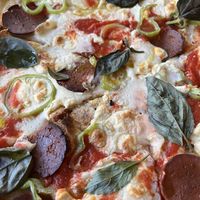 vegan pepperoni   at Top Pizza in Ljubljana