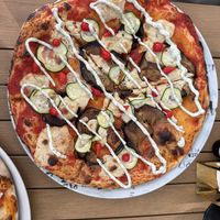 Vegan pizza  at Top Pizza in Ljubljana