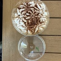 Vegan hazelnut tiramisúu  at Top Pizza in Ljubljana