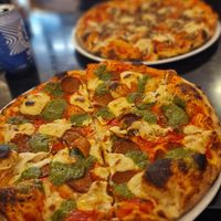 Pestoroni vegan at Top Pizza in Ljubljana