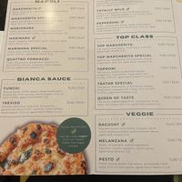 Menu as of May 2026  at Top Pizza in Ljubljana