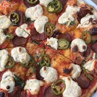 Jalapeño “ricotta” and Pepperonii  at Top Pizza in Ljubljana