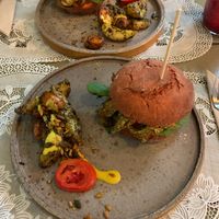 Seitan sandwich  at Rayen Vegano in Madrid