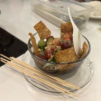 Signature strawberry rojak!  at Mama Go Vege Cafe in Ipoh