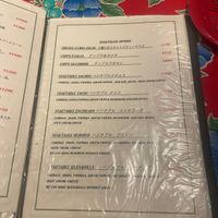 Menu  at Borrachos in Naha