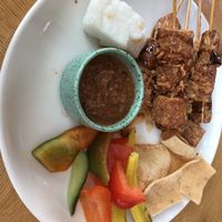 Vegan saté   at Café Jakarta in Amsterdam