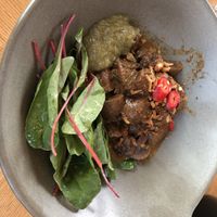 Vegan redang  at Café Jakarta in Amsterdam