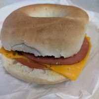 Ham and cheese bagel at Ronald's Donuts in Las Vegas