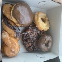 All vegan except the chocolate cake  at Ronald's Donuts in Las Vegas