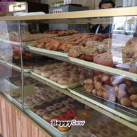 Vegan donuts galore! And there's a whole nother double-sided case to the right of this one.  at Ronald's Donuts in Las Vegas