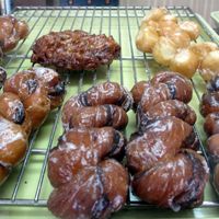 "Fancy" vegan donut selection at Ronald's Donuts in Las Vegas