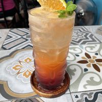 refreshing mocktail  at The Healing Kitchen in Cat Ba