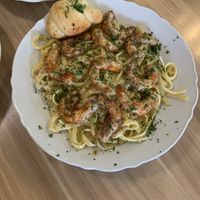 Alfredo with shrimp  at A Lo Vegano Orlando in Orlando