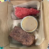 Strawberry crunch cheesecake, flan, churro cake  at A Lo Vegano Orlando in Orlando