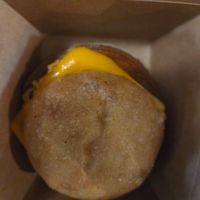 Vegan Ham Egg & cheese breakfast sandwhich at A Lo Vegano Orlando in Orlando