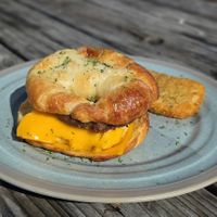 Croissant Breakfast Sandwich at A Lo Vegano Orlando in Orlando