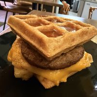 Waffle sandwich   at A Lo Vegano Orlando in Orlando