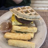Waffle sandwhich   at A Lo Vegano Orlando in Orlando