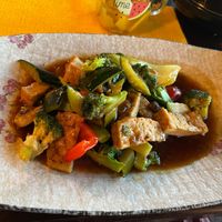 Gebratenes Gemüse mit Tofu und Reis  at Sushi & Nem in Engen