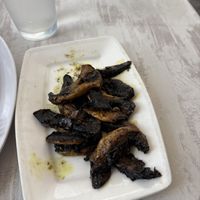 Grilled mushroom mushrooms  at Oliv Pit Athenian Grill in Boca Raton