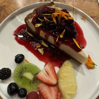 Yuzu cheezecake  at Tane Vegan Izakaya in Palo Alto