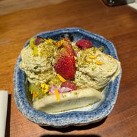 Pistachio Ice Cream at Tane Vegan Izakaya in Palo Alto