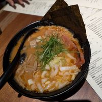 Spicy Garlic Ramen at Tane Vegan Izakaya in Palo Alto