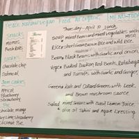 Menu  at Peace Natural Vegan Food in Berkeley