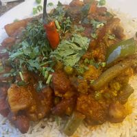 Vegan vindaloo  at India Restaurant in Providence