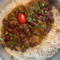 Punjabi-Style Rajma - Kidney beans slow cooked with onion, ginger, fresh tomatoes, cilantro and spices at India Restaurant in Providence