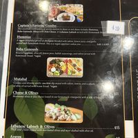 Apps clearly marked vegan  at Habibi's Mediterranean in Guam