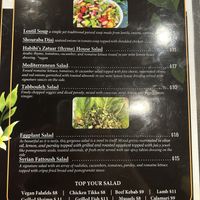 Salad options   at Habibi's Mediterranean in Guam