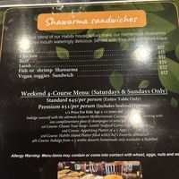 Vegan shawarma sandwiches   at Habibi's Mediterranean in Guam