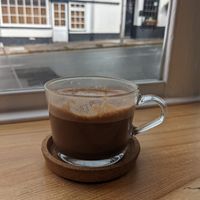 70% house blend hot chocolate   at Tempt in Totnes