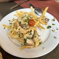 Papas champi  at La Commedia in Montevideo