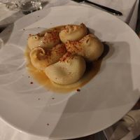 Conchiglioni with potato cream and vegan cheese. at Gutkowskino Ristorante @ Hotel Gutkowski  in Siracusa