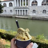 Pistachio and passion fruit   at Dimatteo in Ljubljana