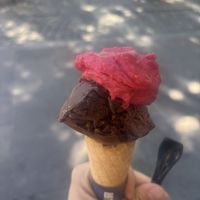 Dark chocolate & orange + raspberry   at Dimatteo in Ljubljana