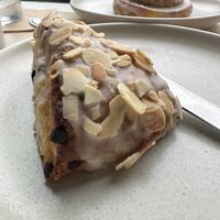 Almond pastry and cinnamon bun  at Bramble Cafe in Halifax