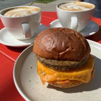 Standout breakfast sandwich  at Bramble Cafe in Halifax