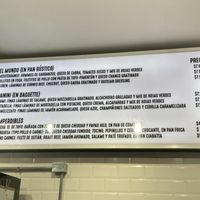 Types and prices of sandwiches   at Machete Carnicería Vegana - Providencia in Santiago