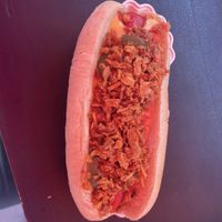 Vegan TexMex hotdog - 4500 pesos   at Machete Carnicería Vegana - Providencia in Santiago