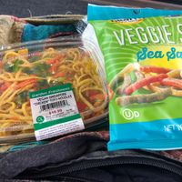 Clearly marked vegan noodles 😻 at ORD - Cibo Express - T2 in Chicago