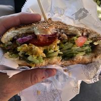 My half eaten burger at Prikolica in Cerovac Vukmanicki