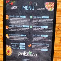 The options with English names but Croatian details! at Prikolica in Cerovac Vukmanicki