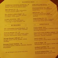 Vegetarian dishes market with (V), some of them indicated to be vegan. at Thirty5 in Volendam