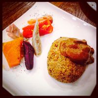 vegan burger, yum!  at CHOICE in Kyoto