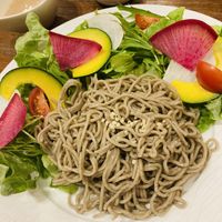 Salad soba  at CHOICE in Kyoto